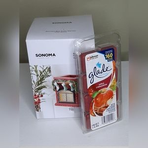 Sonoma Scented Wax Cube Warmer with Glade Wax Melts
